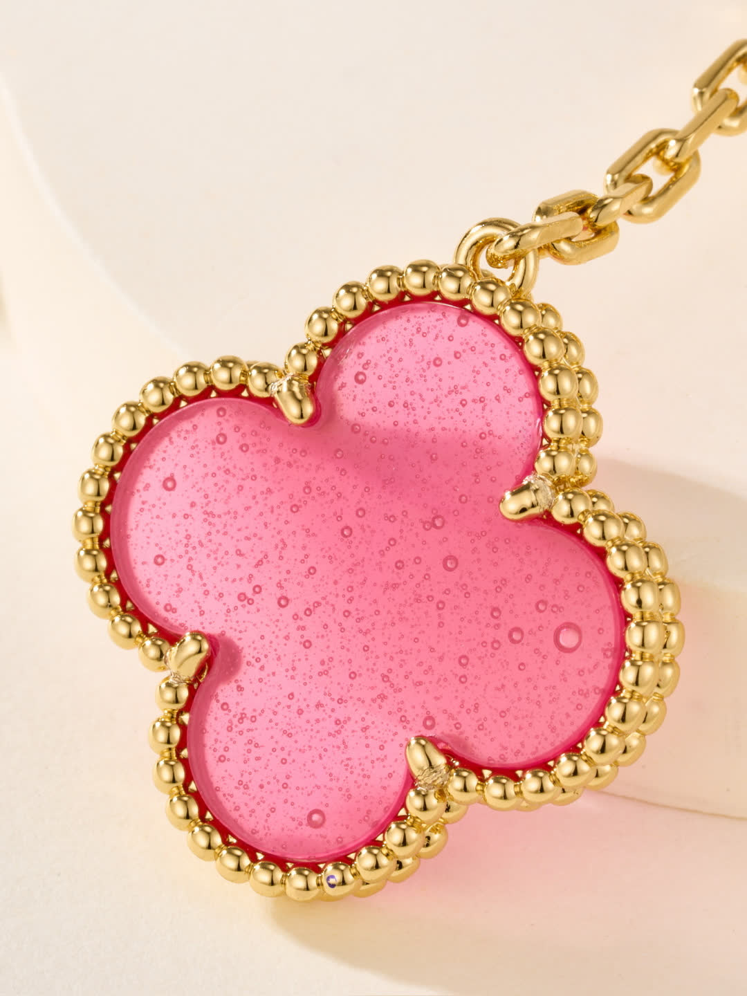 Van Cleef & Arpels Alhambra Pink Gold Earrings